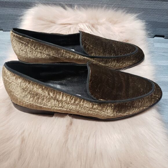 Andre Assous Golden Taupe Crushed Velvet Grosgrain - Picture 2 of 5